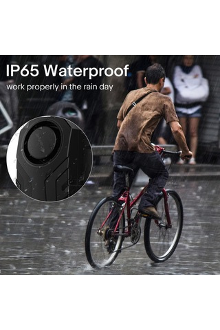 Konesam Ip65 Su Geçirmez Bisiklet Alarmı, Dayanıklı Pc Kasa, Sos Fonksiyonu, Düşük Pil Uyarısı, 3 Zil Ses Seçeneği İle Çalınma Engeli