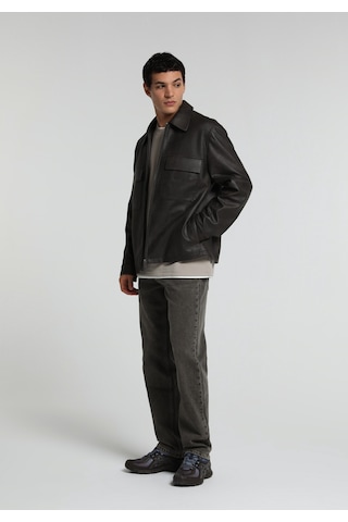 Colin's Colins Regular Fit Shirt Neck Fermuarlı Astarlı Erkek Kahverengi Mont Pu Cl1082377 Q1.v1 Dbr