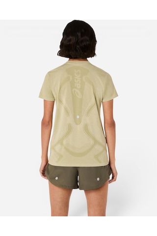 Asics Road Seamless Ss Top Kadın Yeşil Kısa Kollu Tshirt 2012d292-300