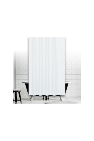 Zethome Jackline Banyo Duş Perdesi 0010 Beyaz Tek Kanat 240x200 Beyaz
