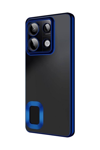 Zore Redmi Note 13 Pro 5g Kılıf Kamera Korumalı Logo Gösteren Msra Omega Kapak - Sierra Mavi Sierra Mavi