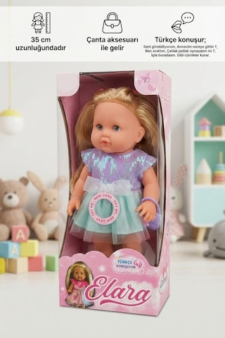 Elara Türkçe Konuşan 35cm Kafası Kolları Ve Bacakları Et Bebek Gövdesi Sert Plastik Oyuncak Bebek 1 69299664