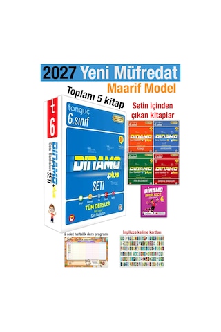 6. Sınıf 2027 Dinamo Tüm Dersler Soru Bankası Seti Maarif Model 5 Kitap 6. Sınıf 2027 Dinamo Tüm Dersler Soru Bankası Seti Maarif Model 5 Kitap