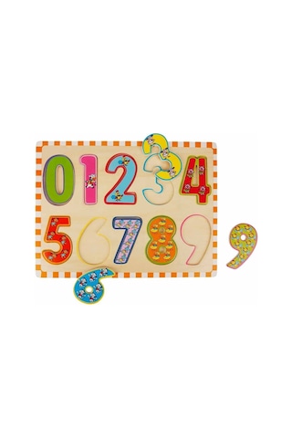 5215 -wooden Puzzle Numbers 10 Parça Standart