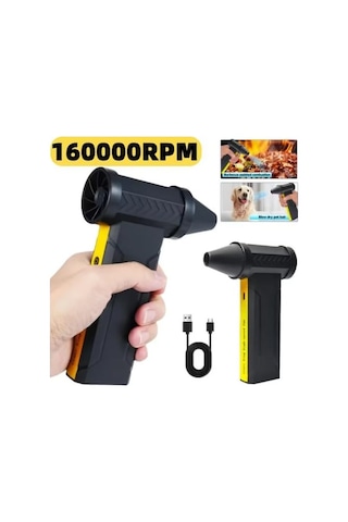 Turbo Jet 160000rpm Şarjlı Turbo Jet Şiddetli Fan Yüksek Hızlı Güçlü Hava Üfleyici Araç Süpürgesi Diğer