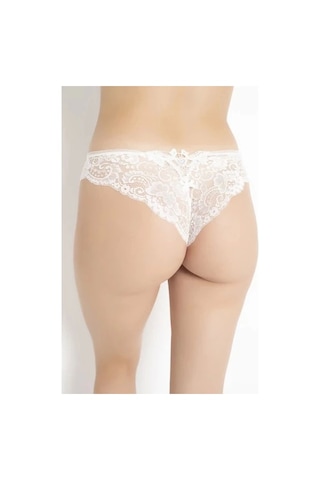 Mtm My The Mall G-box 927 Kadın Dantelli Brazilian Bikini Ekru
