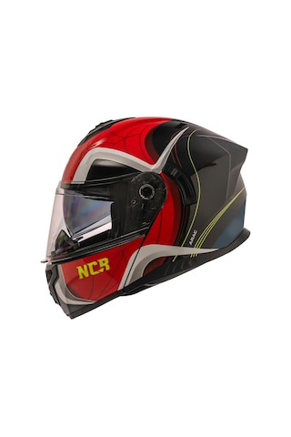 Ncr Vega Parlak Kırmızı Çene Açılır Kask Parlak Kırmızı Parlak Kırmızı