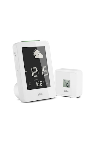 Braun Bnc013 Hava İstasyonlu Dijital Masa Saati - Beyaz