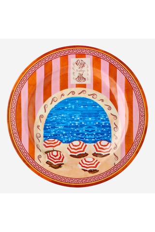 Turuncu Melamin Yemek Tabağı 28 Cm