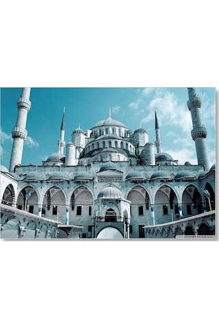 Cakasepetim İstanbul Beyazıt Camii Avludan Görünüm Ahşap Mdf Tablo