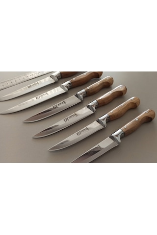 Lazoğlu Sürmene 7 Parça Mutfak Bıçak Seti ve Zırh Bıçağı