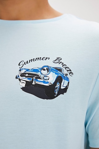 Bad Bear Dustin Sky Blue Baskılı Erkek Tişört Siyah