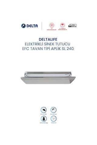Deltalife Sl-240 Elektrikli Sinek Öldürücü Ve Güve Öldürücü Uv Lambalı Yapışkan Plakalı