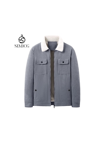 Erkek Kışlık Sıcak Pamuklu Ceket Gri