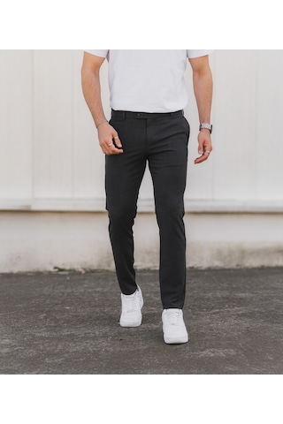 Bürke Erkek Antrasit Kaliteli Premıum Slimfit Bilek Boy Kumaş Pantolon (100-130 kg battal beden 40-42-44)