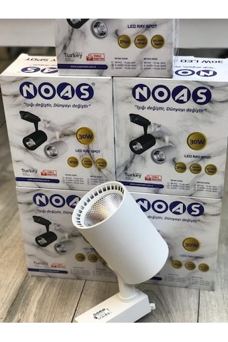 Noas 30w Beyaz Kasa Ray Spot Beyaz Işık