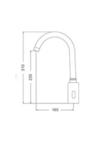 Gms Ft005 Çift Girişli Fotoselli Musluk Bataryası