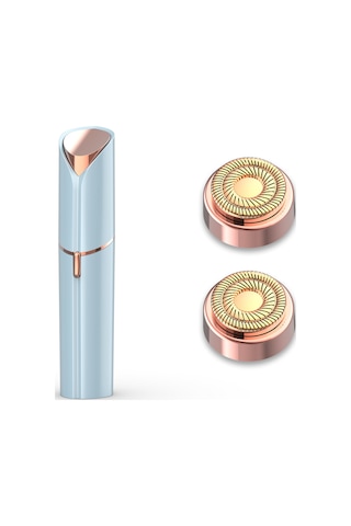 Kosona Kadınlar İçin 18 Ayar Altın Kaplama Işıklı Tüy Kaldırıcı, Paris Mavisi, 2 Değiştirme Bıçağı, Gürültüsüz, Dermatolog Onaylı, Gündelik Kullanıma Uygun Çok Renkli