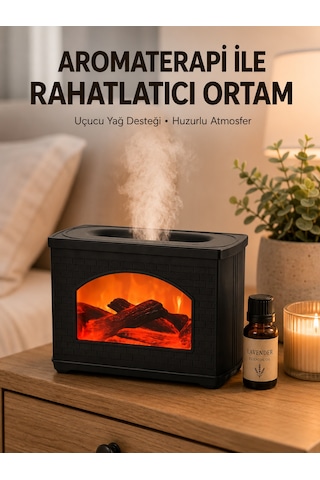Hava Nemlendiriciler Aromaterapi Uyumlu Ultrasonik Oda Nemlendirici Ayarlanabilir Sis Çıkışlı