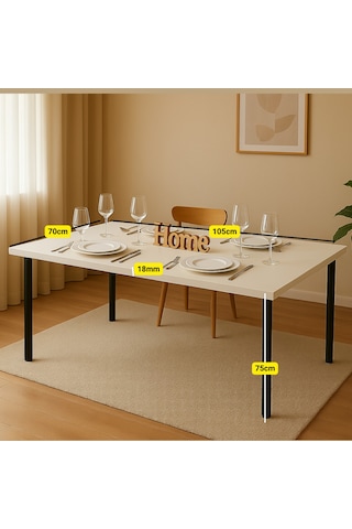 Yemek Çalışma Masası 105 70 Metalayaklı
