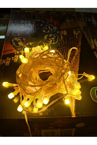 Sarı 10 Metre Led Işık 220volt Dekor Ledi - Yılbaşı Ağacı Ledi Sarı