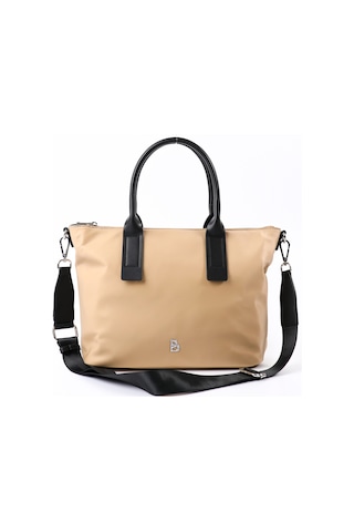 Bottier Bej Deri Saplı Kadın Shopper Çanta - Cnt028 Taba