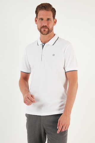 Buratti % 100 Pamuk Düğmeli Regular Fit Erkek Polo Yaka T Shirt 5902118 Beyaz