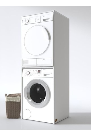 Remora Çamaşır+Kurutma Makine Dolabı Beyaz