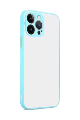 Apple Uyumlu iPhone 13 Pro Max Kılıf Zore Hux Kapak Turkuaz