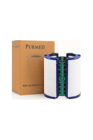 Purmed Hepa Filtre + Karbon Filtre Dyson İle Uyumlu Tp04 Hp04 Dp04 Tp05 Hp05 Çok Renkli