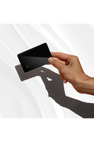 Micflip P041 Nfc Destekli Android Ve Apple Uyumlu iOS Cihazlar İçin Findmy & Find Hub Özellikli Akıllı Kart Siyah