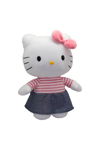 Hello Kitty Pelüş 30 Cm Pink Strip Top Çok Renkli