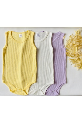 Miyakıdsworld Pamuklu Kalın Askılı Çocuk Body -özel Çocuklar Büyük Boy 7-12 Yaş Ekru