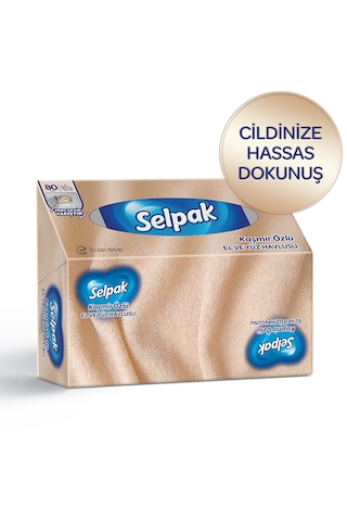 Selpak El Ve Yüz Havlusu Kutulu Kaşmir Özlü 10*80 Yaprak