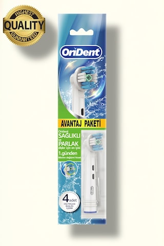 Whitening Pro Oral-b Uyumlu 4 Adet Yedek Başlık - Beyazlatma Teknolojisi & Premium Quality