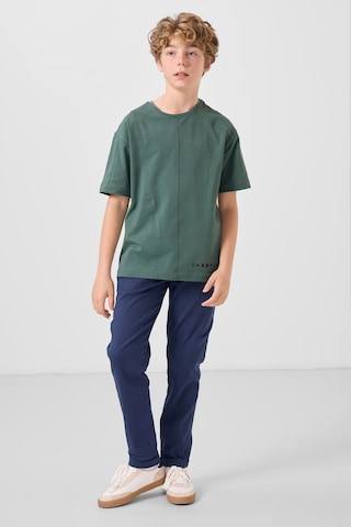 Tommy Life Lacivert Standart Fit Dokuma Hafif Esnek Chino Erkek Çocuk Pantolon - 11272 Lacivert