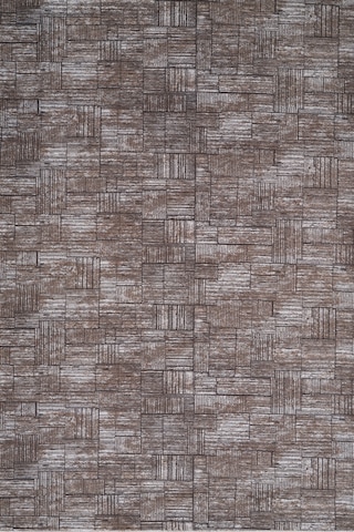 Villadia Home Textile Modern Desen Emboss Baskılı Dekoratif Kaymaz Taban Yıkanabilir Halı Yolluk Elit Şık Salon Oturma Odası Mutfak Koridor Antre Yatak Odası Halısı Yolluk Vdh4056kahve