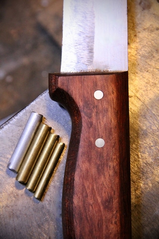 Perçin Bıçak Sapı Perçini Sarı Pirinç 6mm X 2.5cm. 10ad Sarı
