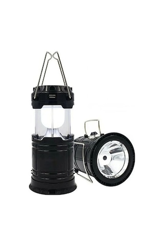 Mobee Solar Şarjlı Güneş Enerjili Fan Kamp Feneri Güneş Paneli Mavi