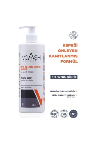 Voyash Cosmetic Kepek Önlemeye Yardımcı Şampuan 400 ML