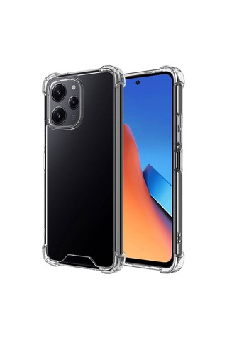 Noktaks - Redmi 12 Uyumlu Kılıf Şeffaf Koruyucu Nitro Anti Shock Silikon - Renksiz - T29342
