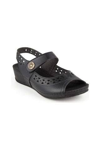 Muya Terra 31130-001 Anatomik Taban Kadın Sandalet Siyah 36-40 Siyah