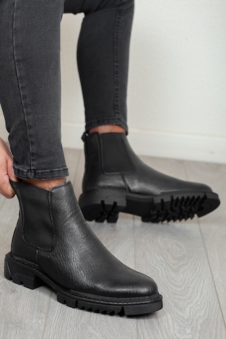 D111 Garantili Ürün Soğuk Geçirmez Ortopedik Erkek Kışlık Bot Siyah