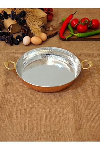 Moda Bakır Bakır Yumurta Sahani 22 Cm Diğer
