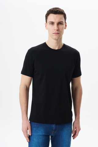 AR-MA Arma Erkek Regular Fit Basic Süprem Bisiklet Yaka Tişört Y29344453002 Siyah