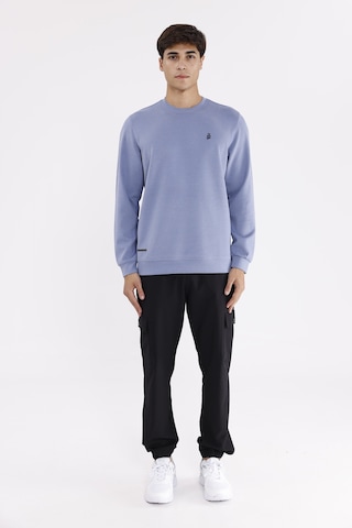 Rowinger Modal Karışımlı Yumuşak Dokulu Rahat Kalıp Esnek Kullanım Sunan Sweatshirt Lightblue