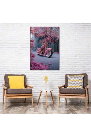 Es10 Dekoratif Baskı Pop Art Klasik Arabalar Kanvas Tablo (80 x 130)