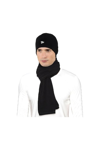 Thermoform Polar Unisex Bere-atkı Seti Siyah Renkli