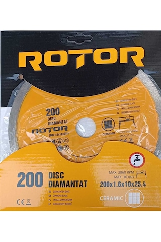 Elmas Disk 200x1.6x25.4 Sürekli - Seramik, Taş Ve Mermer Kesmek İçin