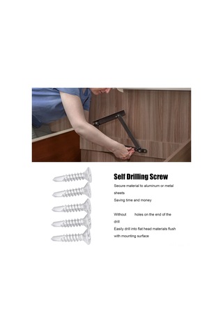 Padalink 410 Paslanmaz Çelik Otomatik Delici Vida, 200 Adet, M4.2-18, 19mm Uzunluk, Çapraz Yuva, Düz Kafa, Korozyona Dayanıklı, Endüstriyel Kullanim